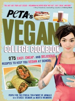 cover image of PETA's Vegan College Cookbook